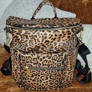 Fawn Design leopard diaper bag